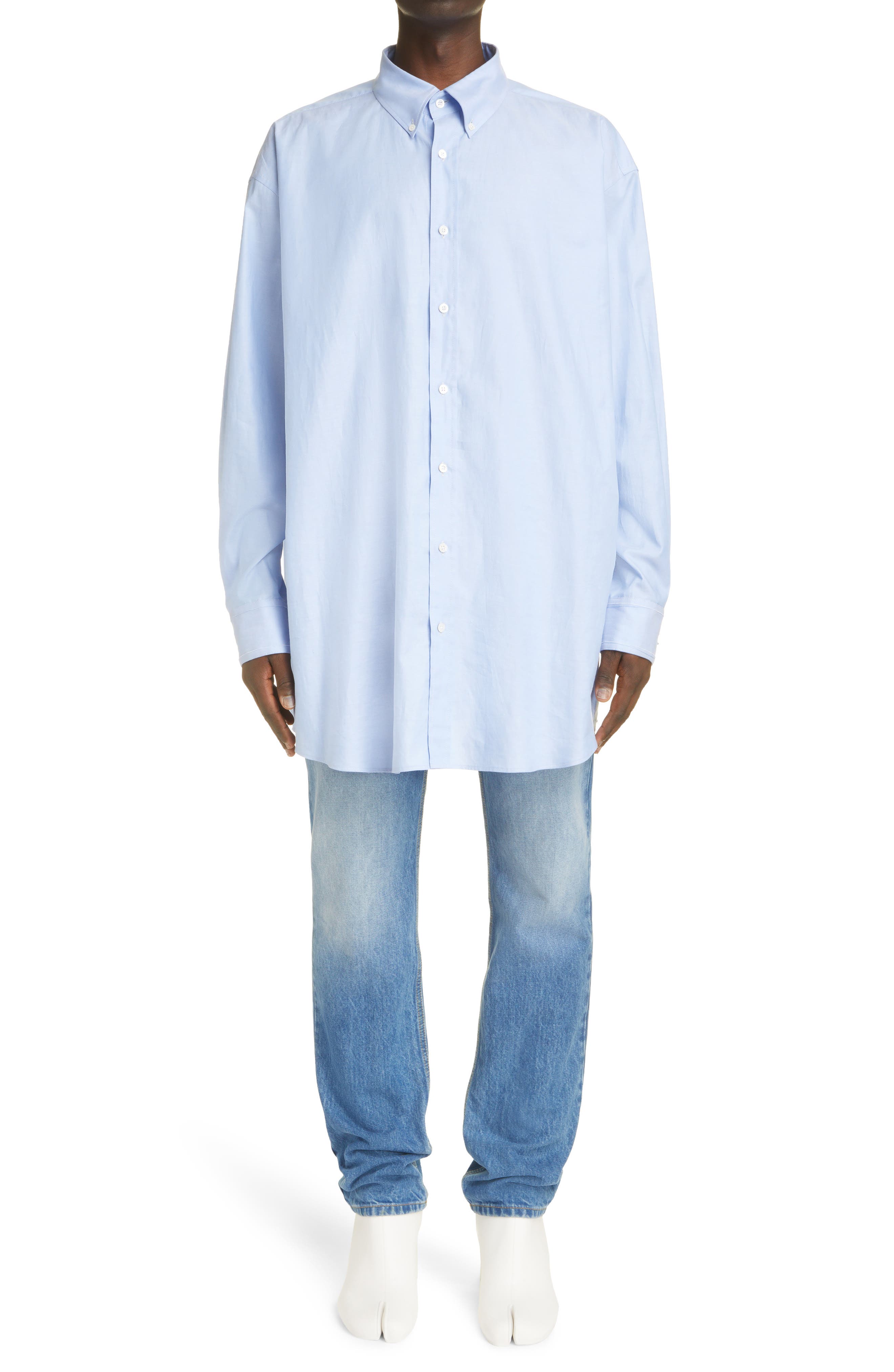 Maison Margiela Cotton Shirts in White for Men Mens Clothing Shirts Casual shirts and button-up shirts 