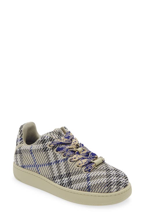 burberry Check Knit Box Sneaker Lichen Ip at Nordstrom,