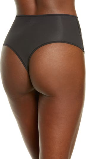 Skims Onyx Bonded High Waisted Thong Shapewear, Size Small New With Tags