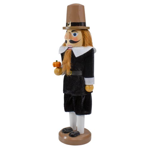 Northlight 14-inch Pilgrim Man Wooden Fall Harvest Thanksgiving Nutcracker In Brown