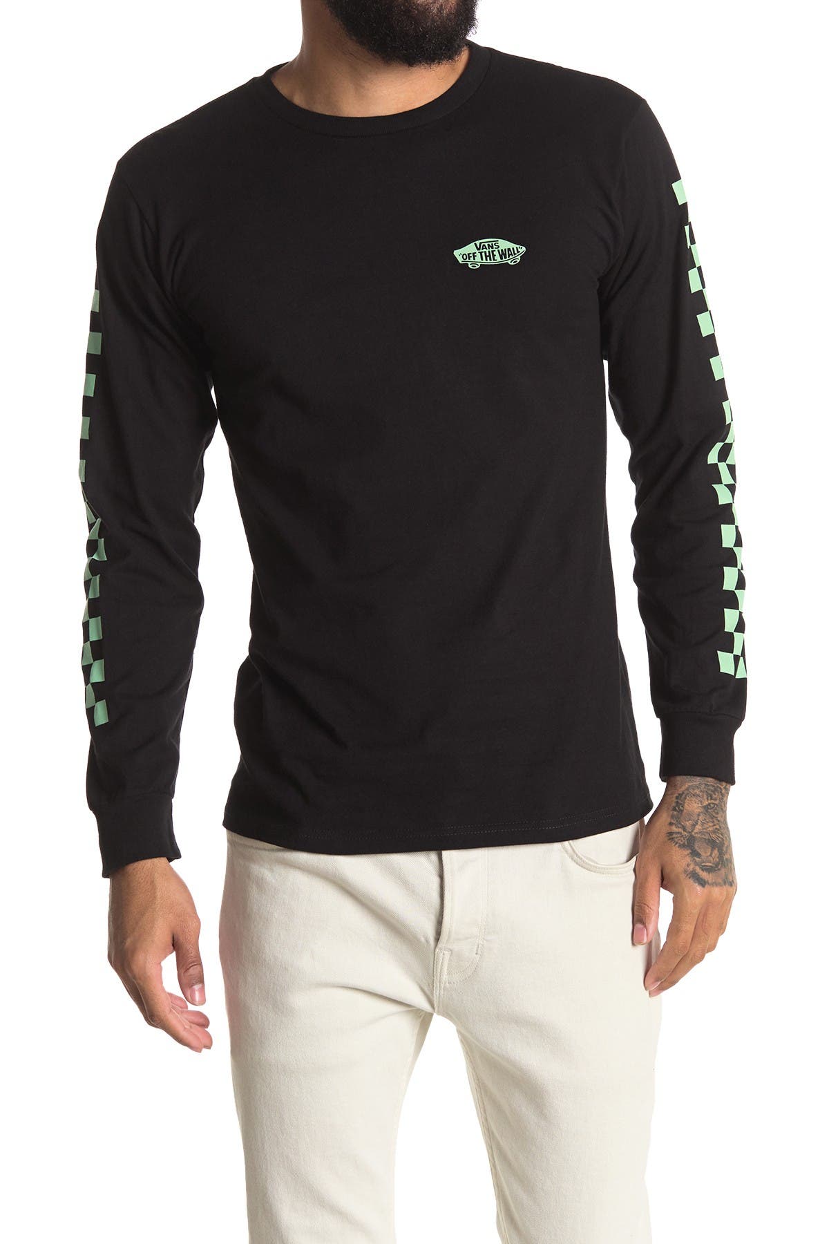 vans checkered long sleeve