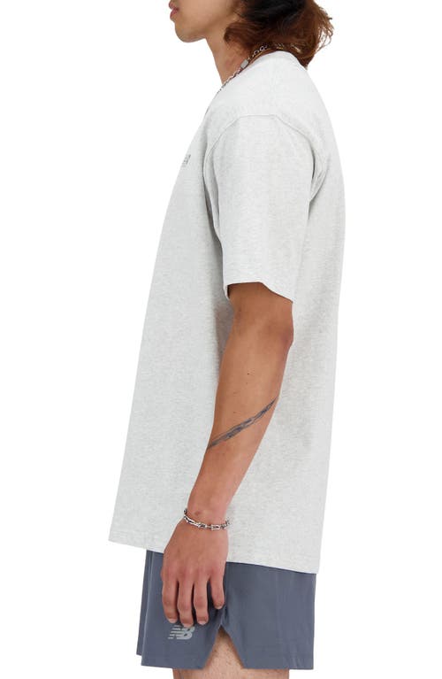 New Balance Athletics Oversize T-shirt In Ash Heather