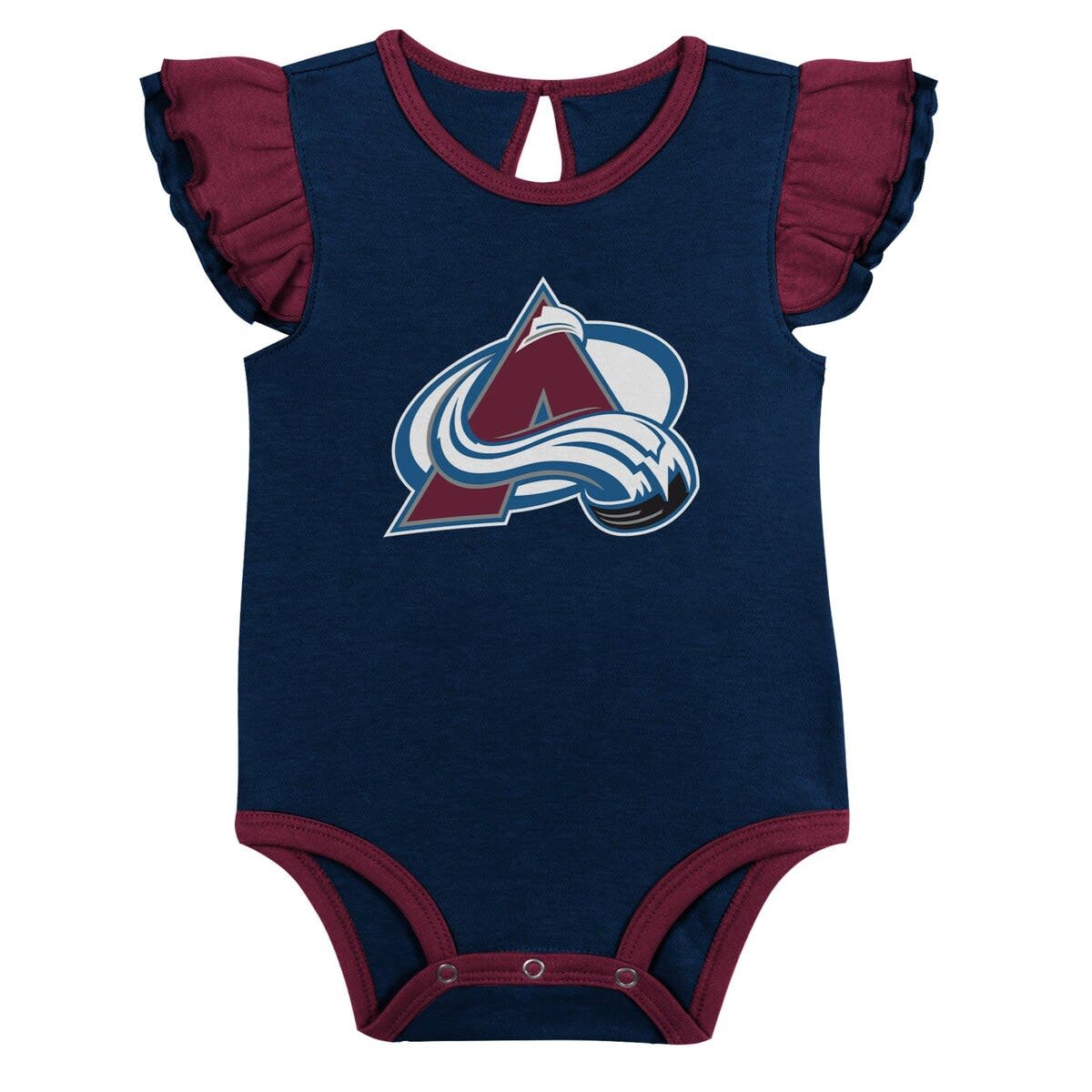 Outerstuff Girls Infant Burgundy/Navy Colorado Avalanche TwoPack