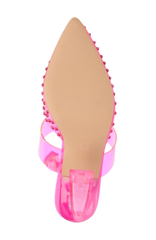 Fashion To Figure Jazz Pointed Toe Pump In Neon Pink