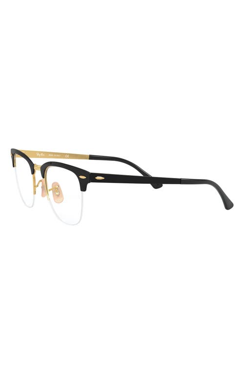 Ray Ban Ray-ban 50mm Optical Glasses In Gold/black