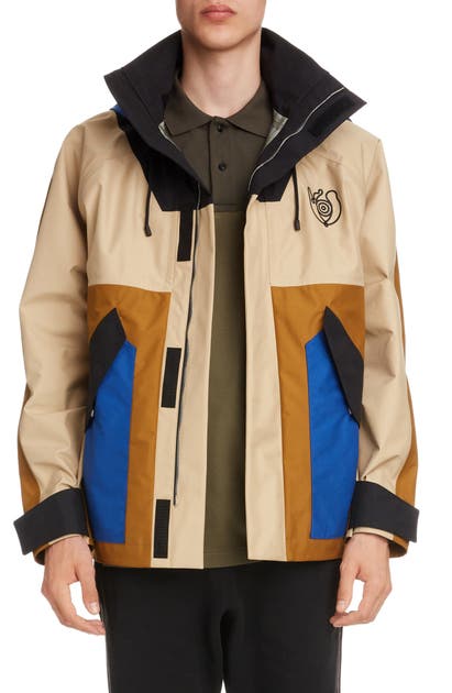 LOEWE COLORBLOCK HOODED PARKA,H2108161NU