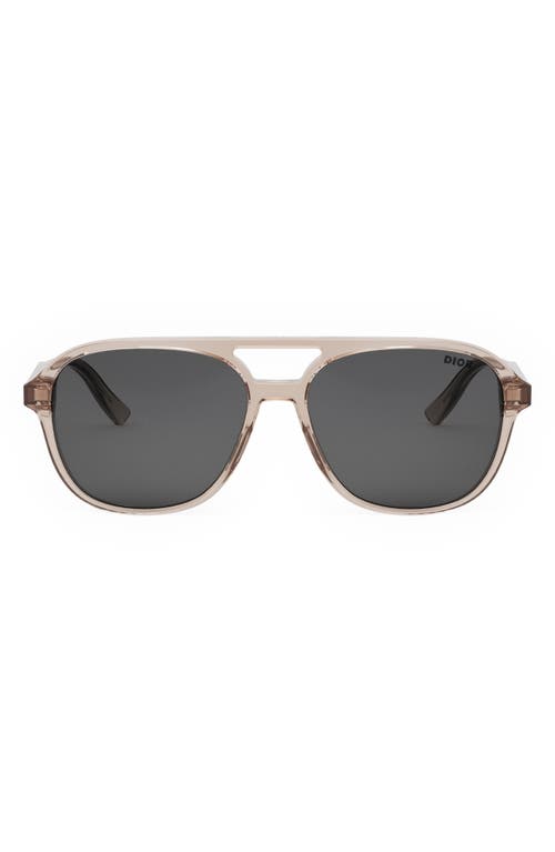 Dior In N1i 57mm Navigator Sunglasses In Gray