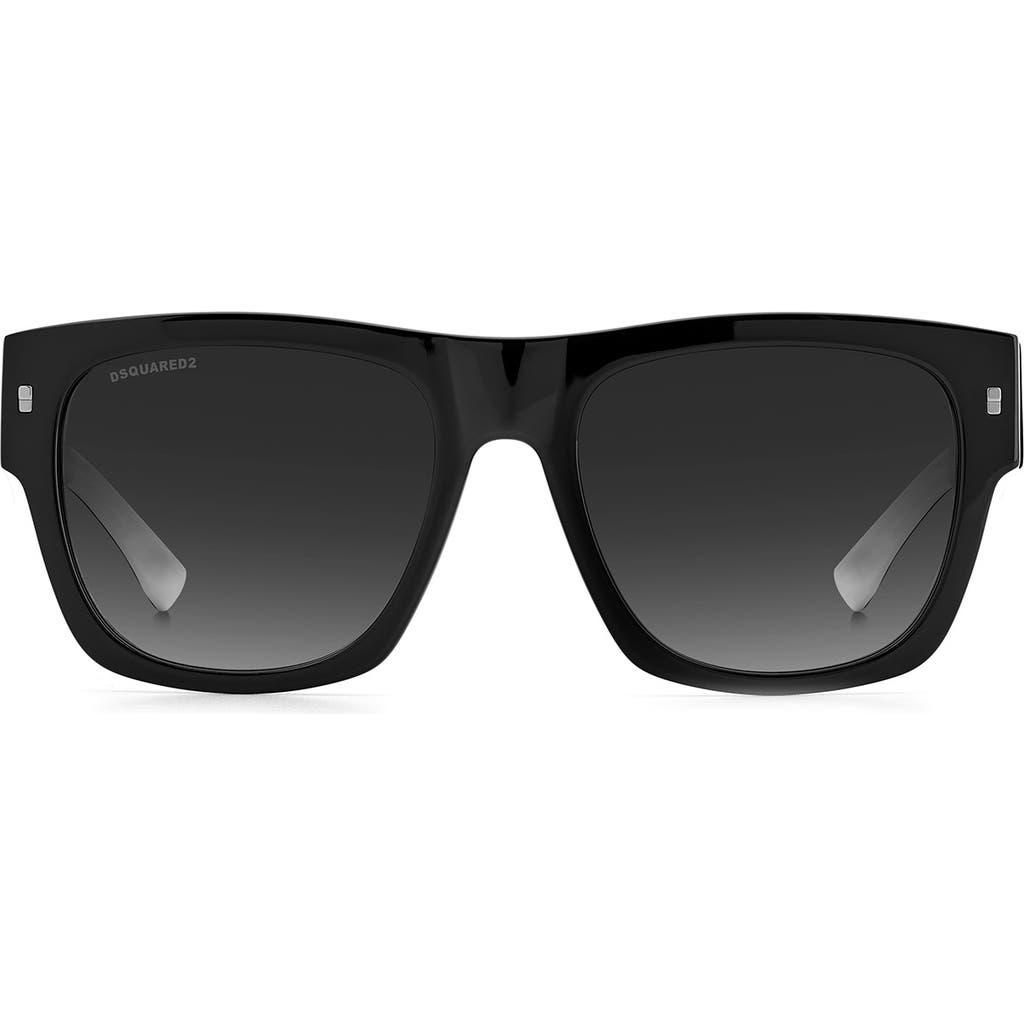 Dsquared2 55mm Square Sunglasses In Black