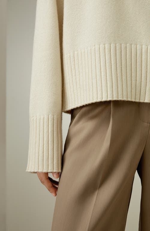Lilysilk Oversized Gelato Wool-blend Sweater In Neutral
