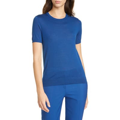Boss Falyssa Merino Wool Knit Sweater, Blue