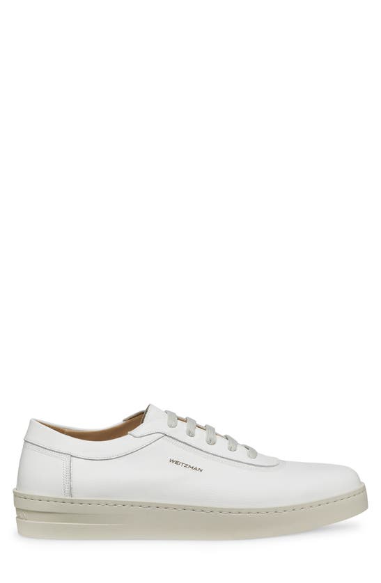 Shop Stuart Weitzman Hamptons Sneaker In White