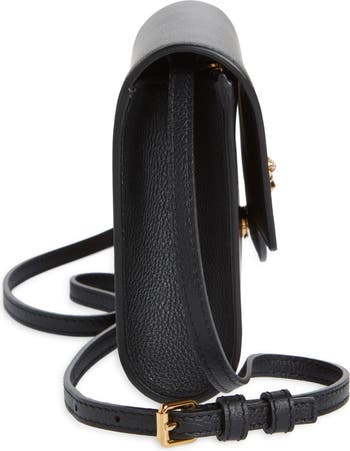 la medusa tonal leather wallet crossbody bag