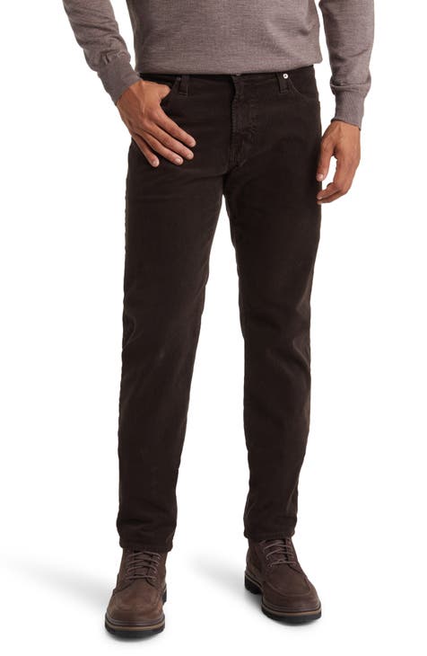 Slim Fit 5-Pocket Corduroy Pant in Rust