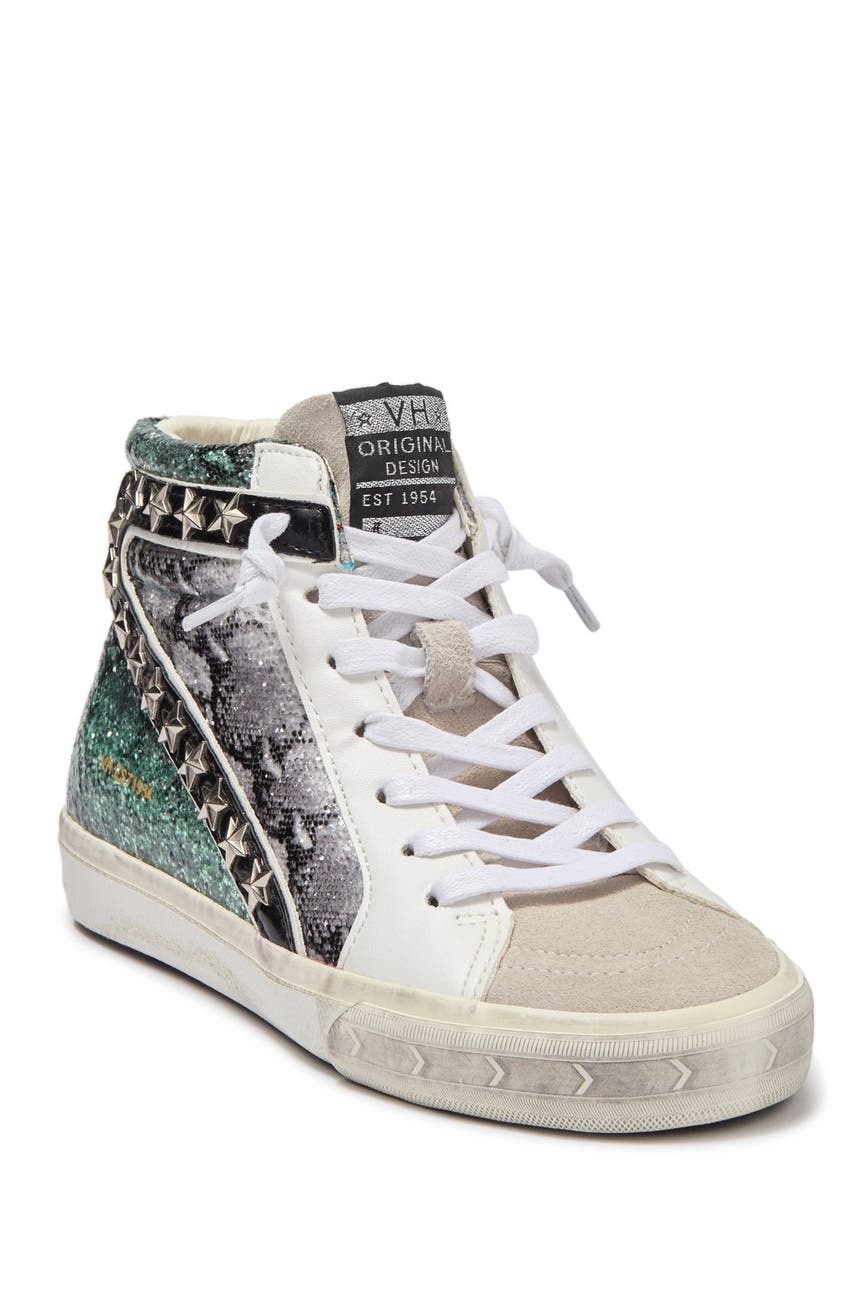 Vintage Havana | Mema Glitter Snake-Embossed High-Top Sneaker | HauteLook