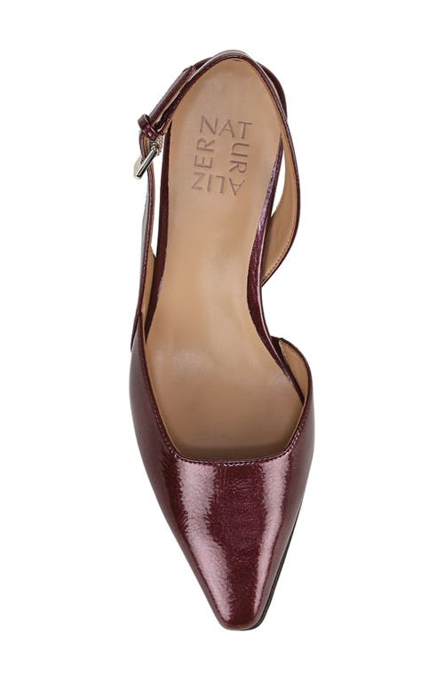 Shop Naturalizer Dalary Slingback Pump In Cranberry Patent Faux Leather