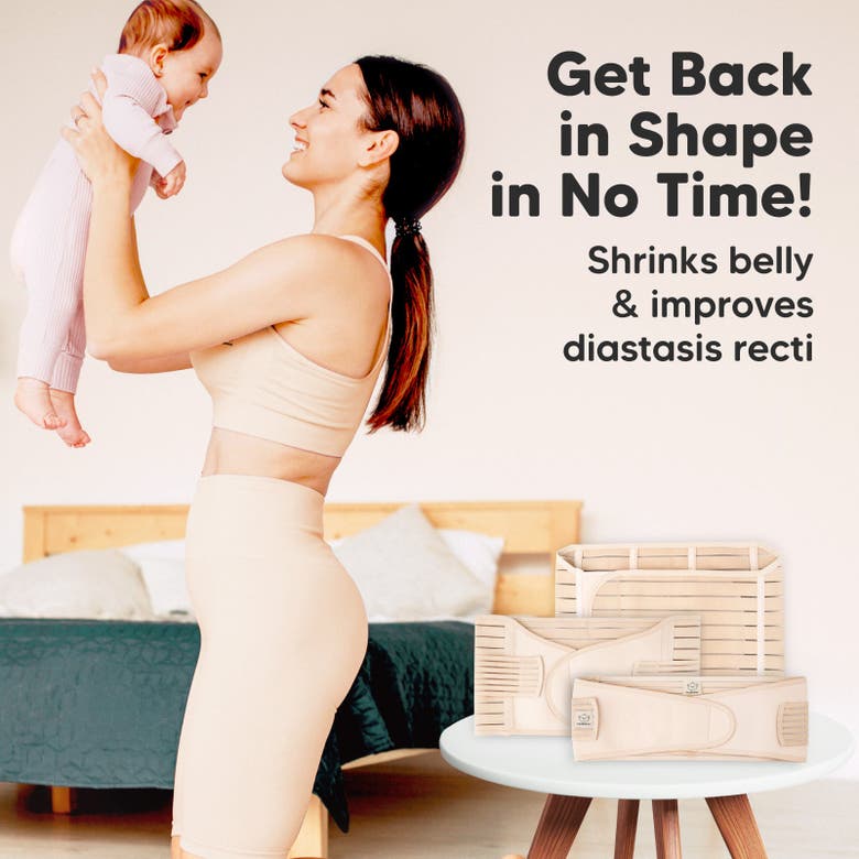 Keababies Revive 3-in-1 Postpartum Recovery Support Belt In Classic Ivory