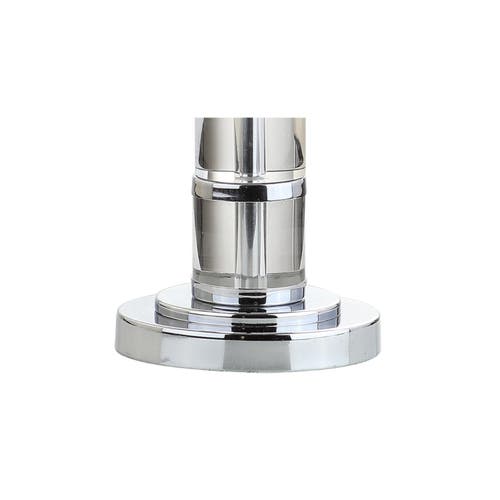 Jonathan Y Hailey Crystal Led Table Lamp In Chrome
