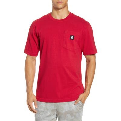 Hurley X Carhartt Logo Pocket T-Shirt, Red