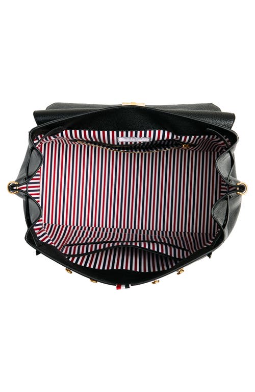 THOM BROWNE THOM BROWNE MR. THOM SOFT PEBBLE GRAIN LEATHER LUGGAGE BAG