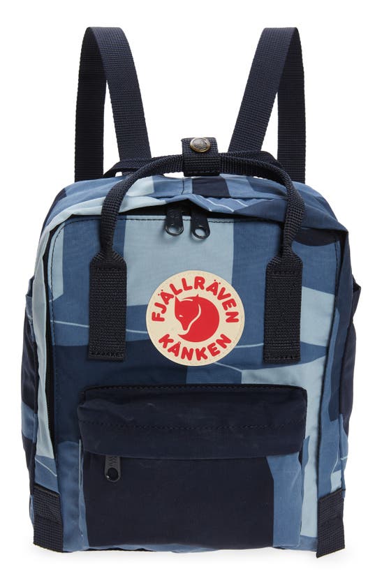 Fjall Raven Kånken Art Water Resistant Mini Backpack In Ocean Deep