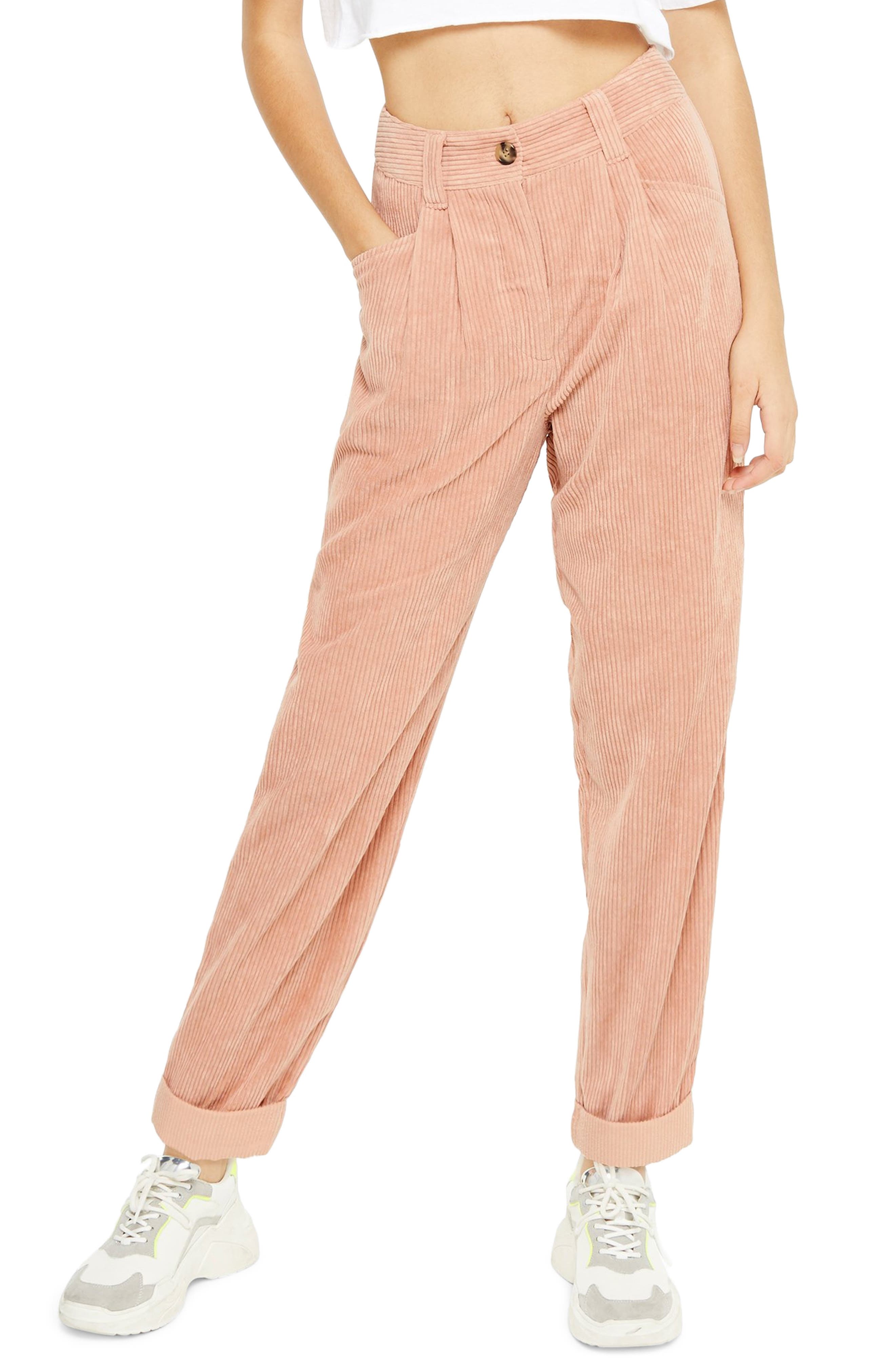 Topshop Elijah Corduroy Trousers In 