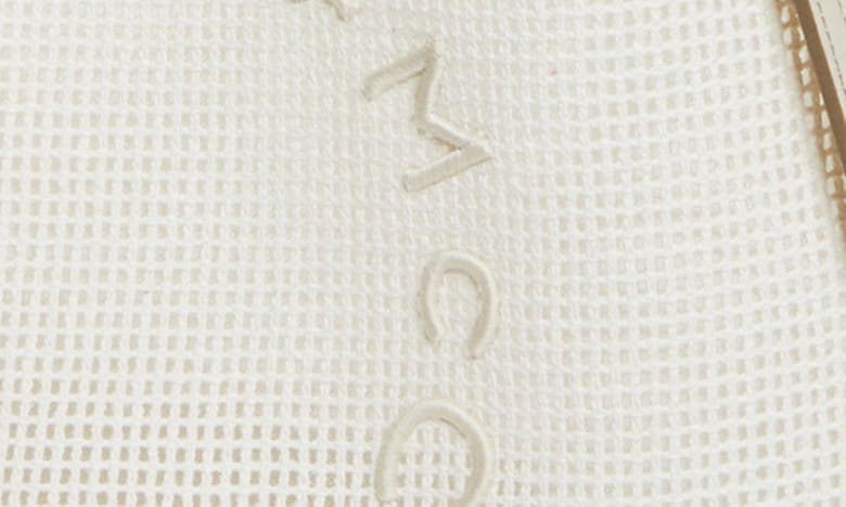 Shop Stella Mccartney Logo Embroidered Mesh Tote In Magnolia