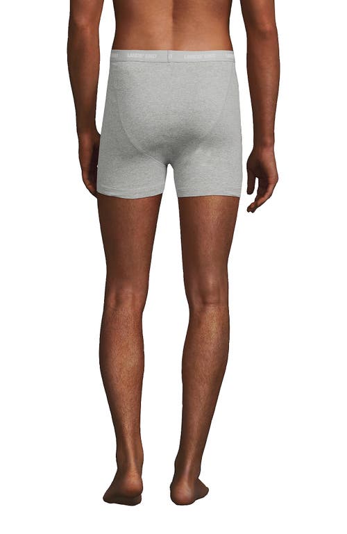 Lands' End Knit Boxer Brief Mixed 3 Pack In Gray Heather