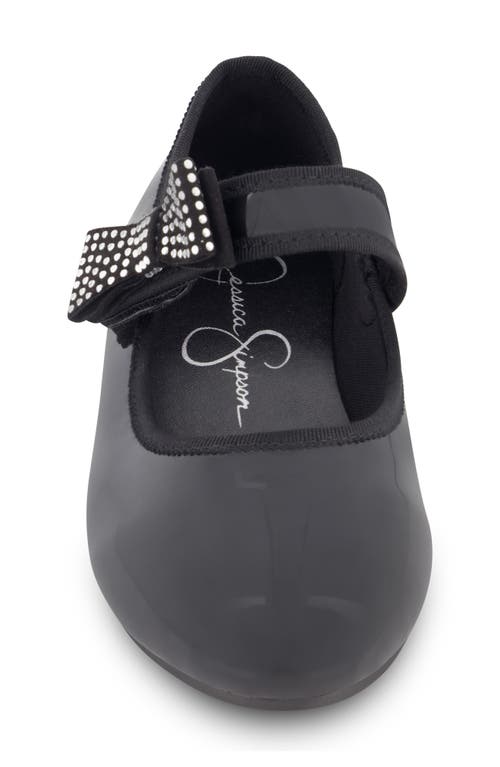 JESSICA SIMPSON JESSICA SIMPSON KIDS' AMY EMBELLISHED BOW MARY JANE FLAT