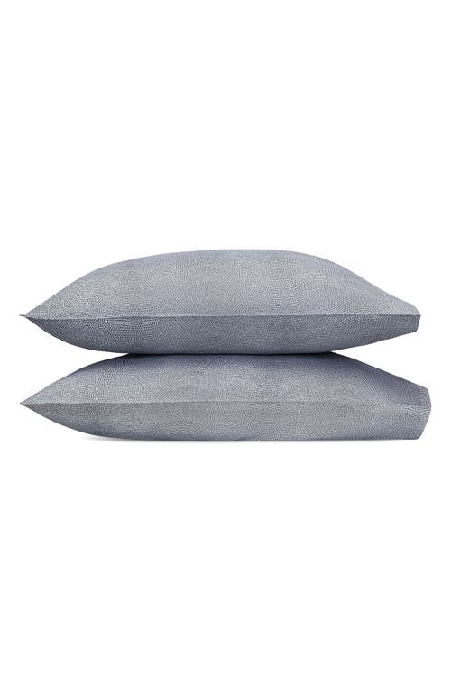 Matouk Jasper Set Of 2 Cotton Sateen Pillowcases In Charcoal