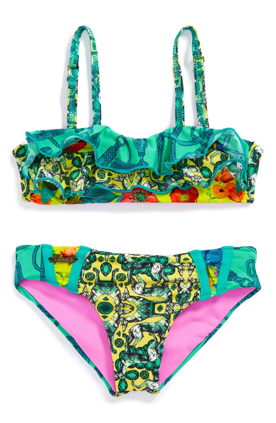 Maaji Bikini Top & Reversible Bikini Bottoms (Toddler Girls & Little