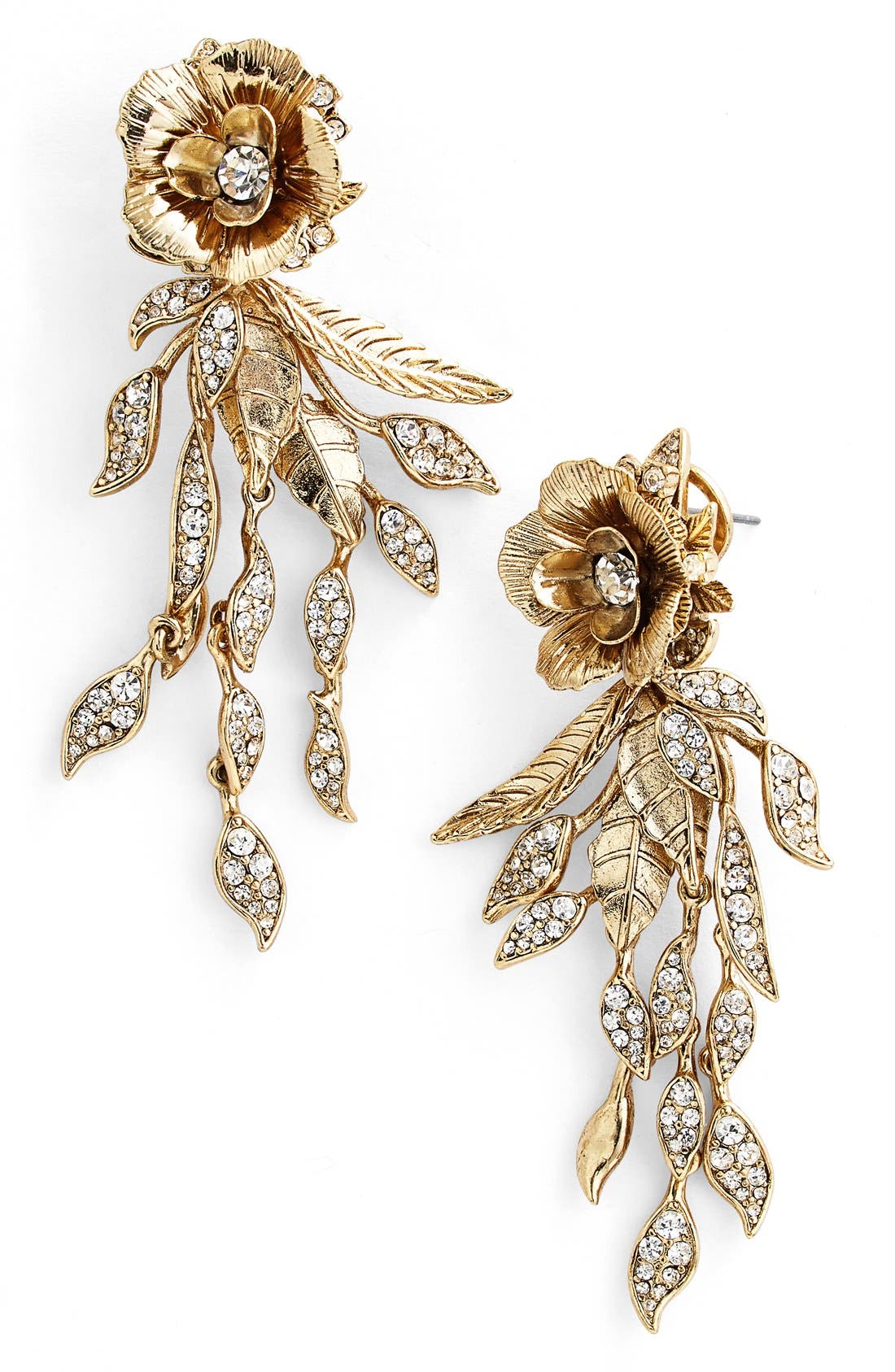 Marchesa 'Flower Leaf' Chandelier Earrings Nordstrom