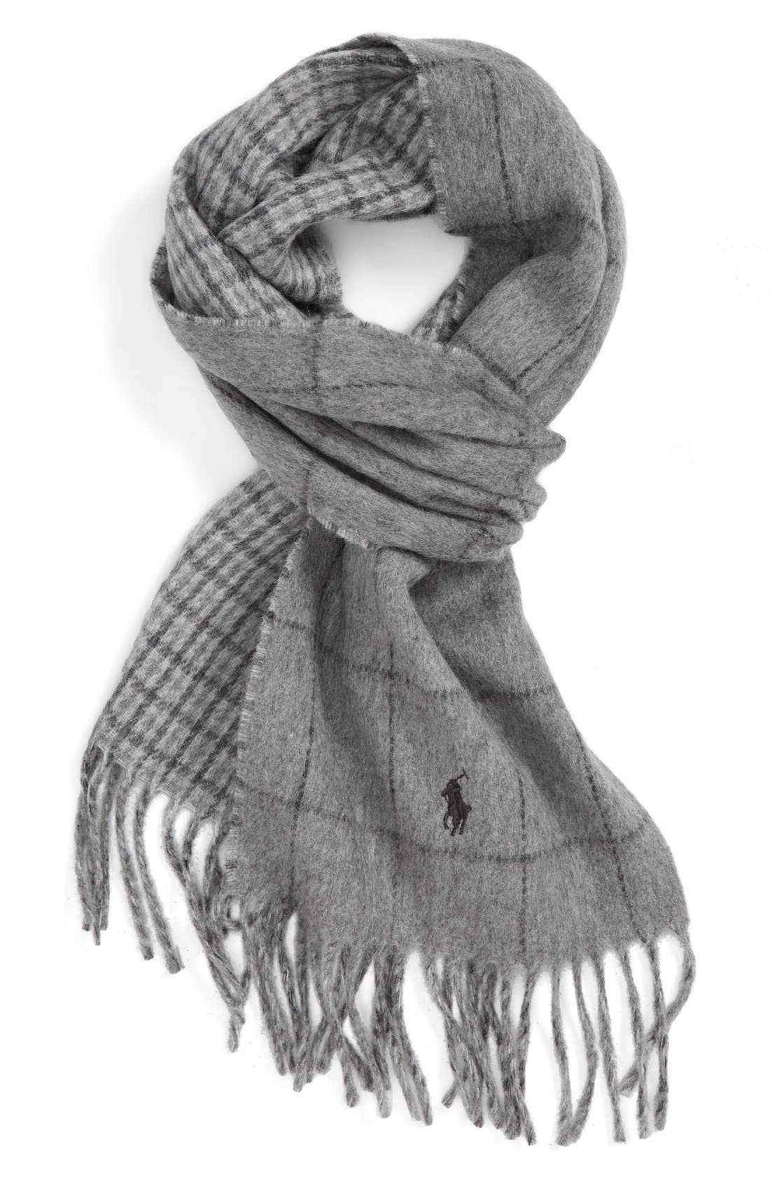 Polo Ralph Lauren Reversible Wool Blend Scarf Nordstrom