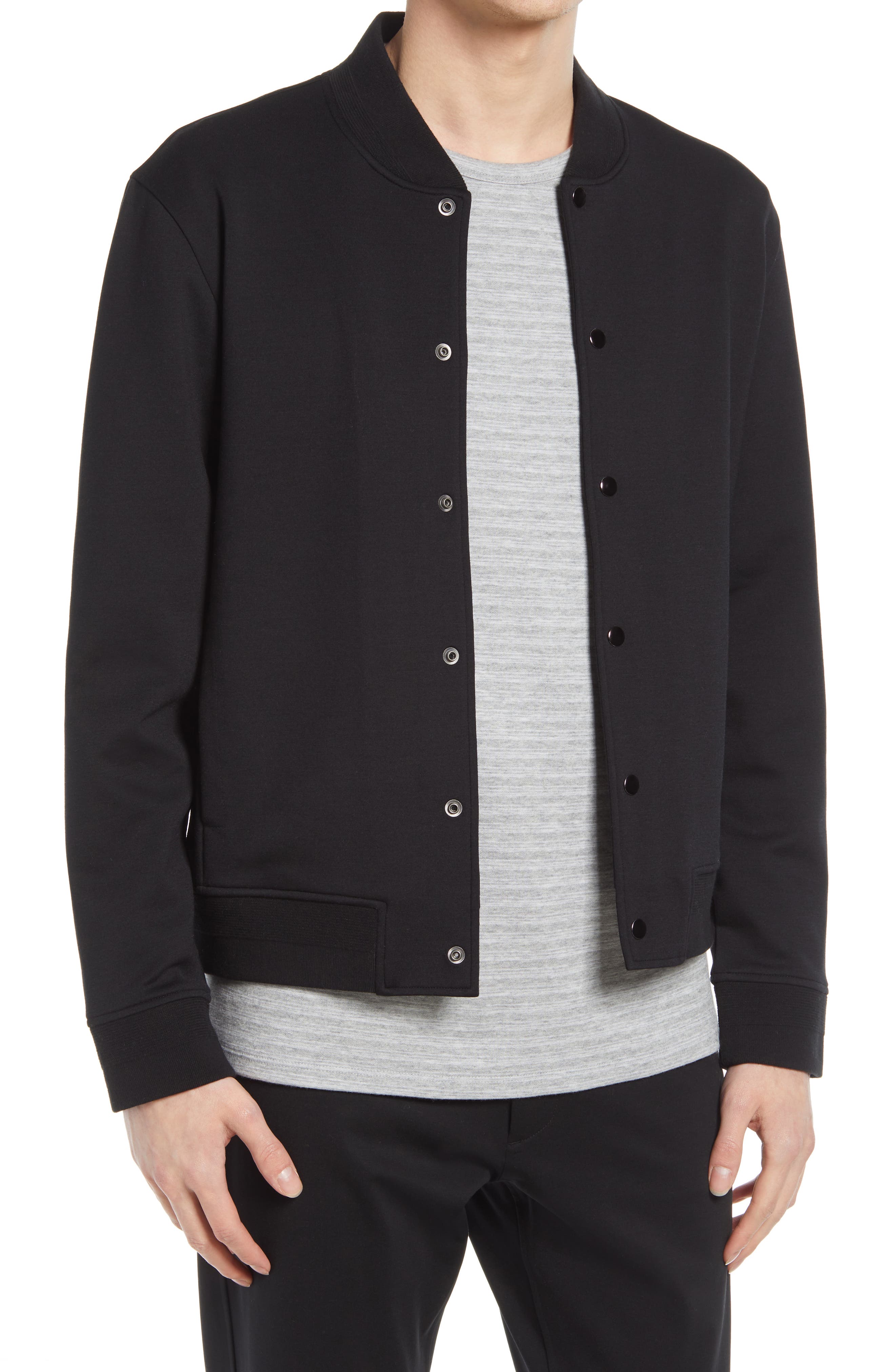 slim fit bomber jacket vince