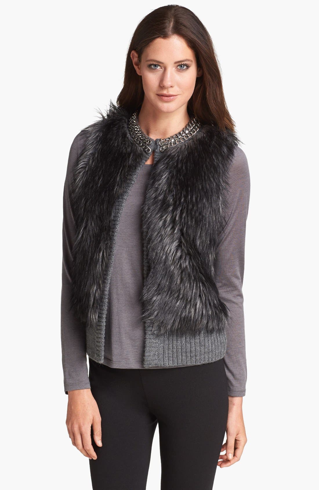 MICHAEL Michael Kors Faux Fur Front Vest Nordstrom
