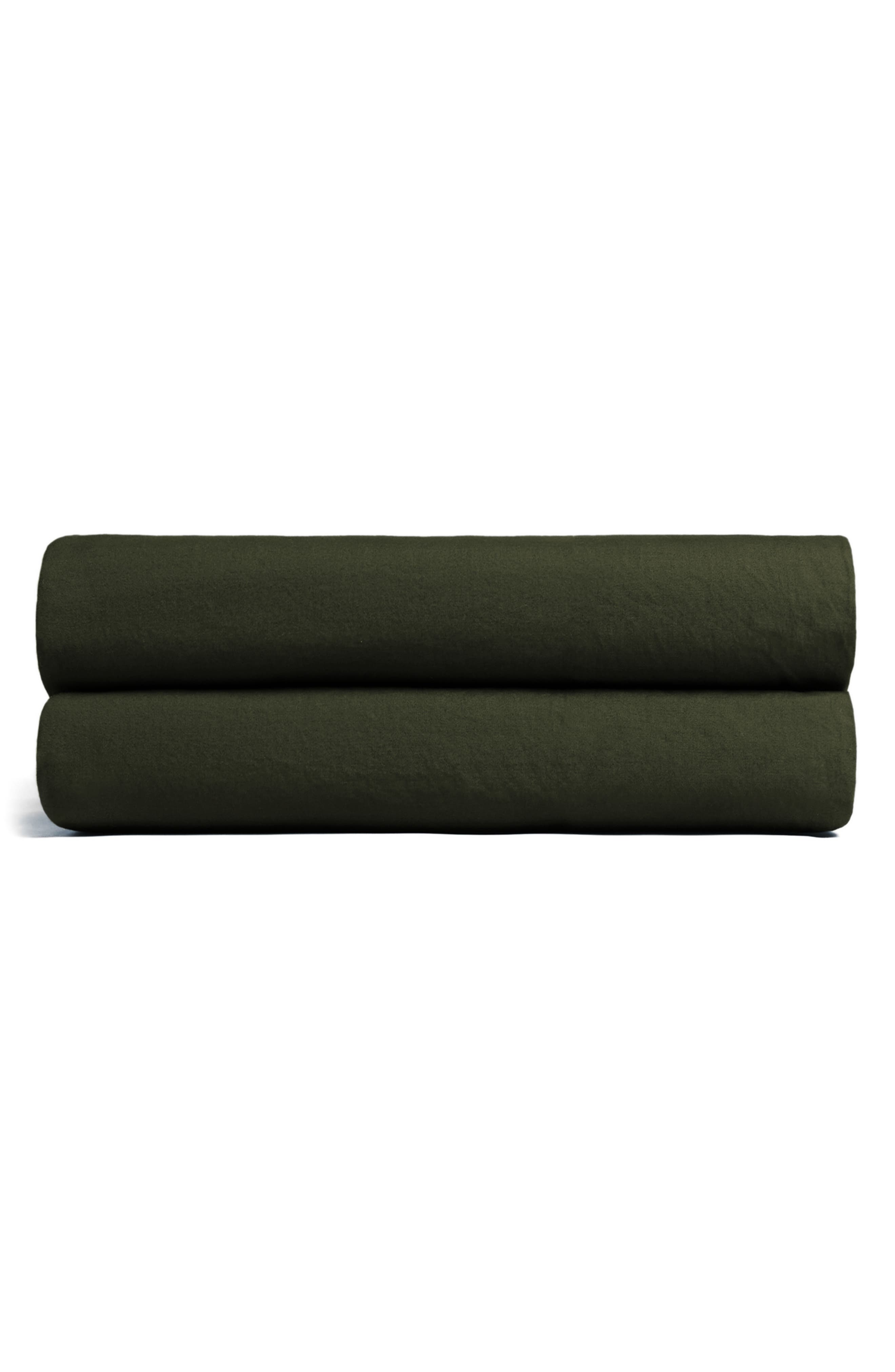 Parachute Brushed Cotton Fitted Sheet in Evergreen 