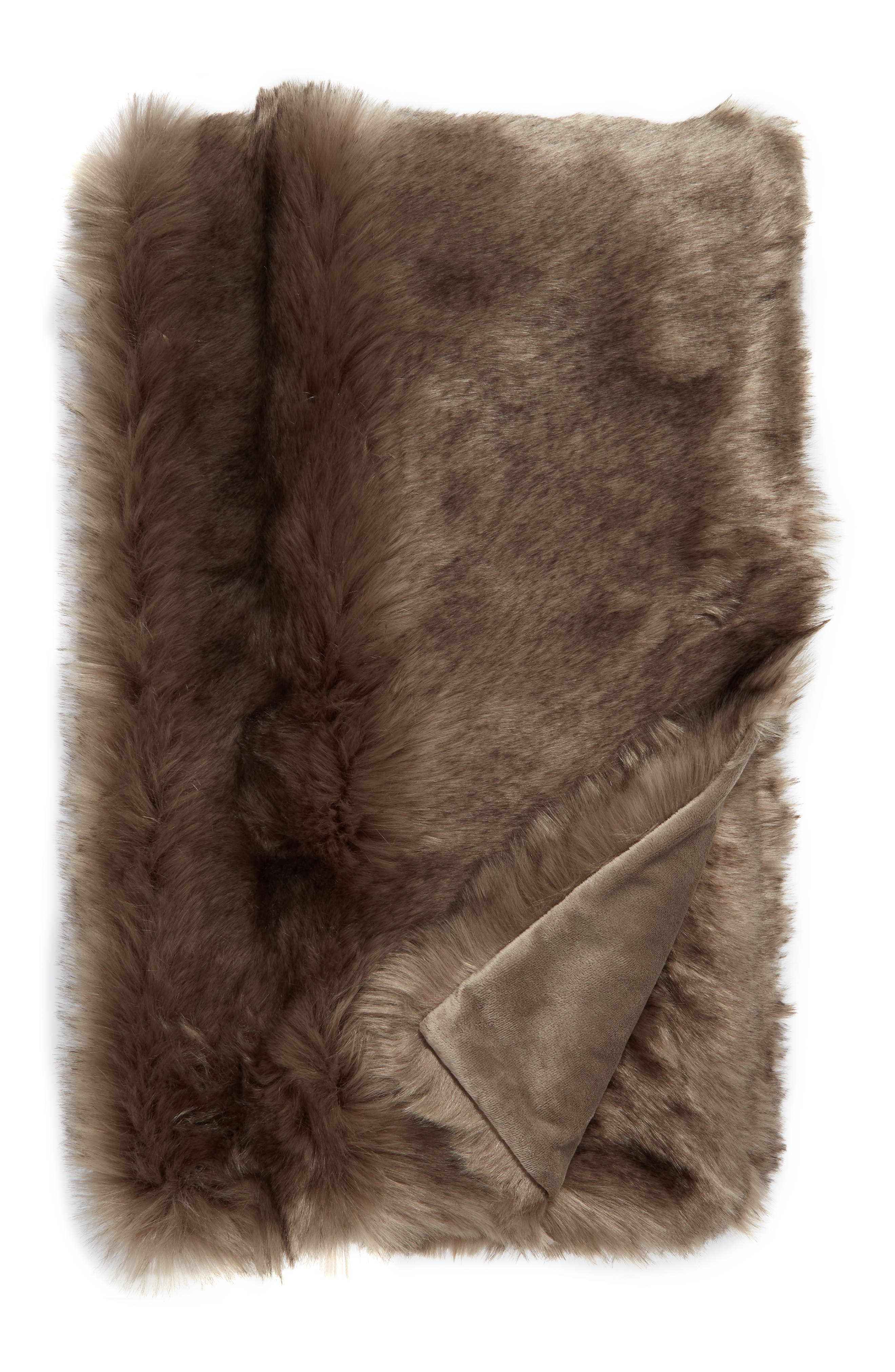 Nordstrom Arctic Faux Fur Throw Blanket Nordstrom
