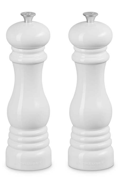 Le Creuset Salt & Pepper Mill Set in White at Nordstrom