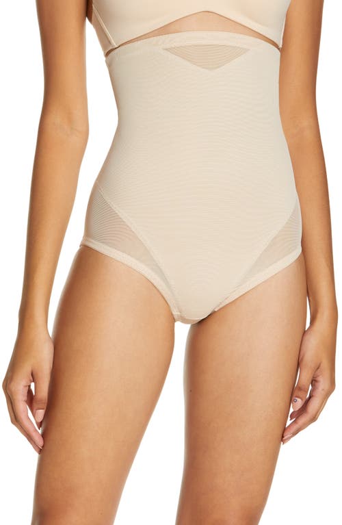 Miraclesuit Women's Extra Firm Tummy-Control Sheer Trim High Waist Brief  2785 - Stucco
