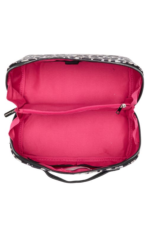 Bcbg Fold Out Cosmetic Case In Tan Leopard
