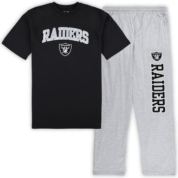 Las Vegas Raiders Youth Holiday Long Sleeve T-Shirt & Pants Pajama Set -  Black