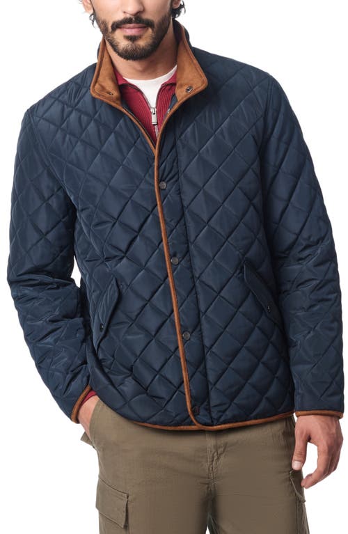Shop Bernardo Smart Leisure Quilted Barn Jacket In Navy