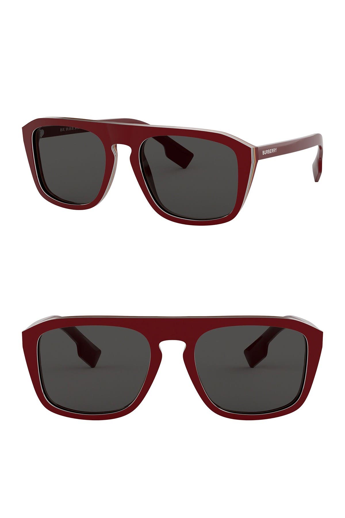 burberry 55mm square sunglasses