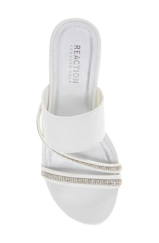 Shop Reaction Kenneth Cole Paula Platform Wedge Sandal In Porcelain Elastic