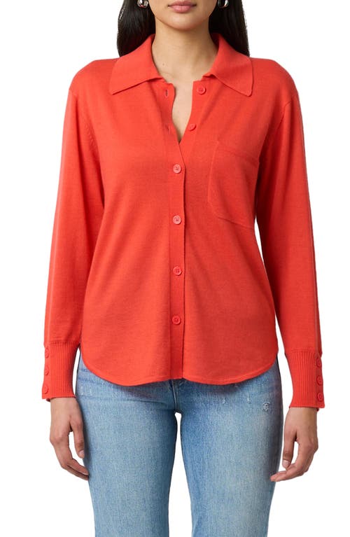 Shop Equipment Corinne Cashmere Button-up Shirt In Gazpacho