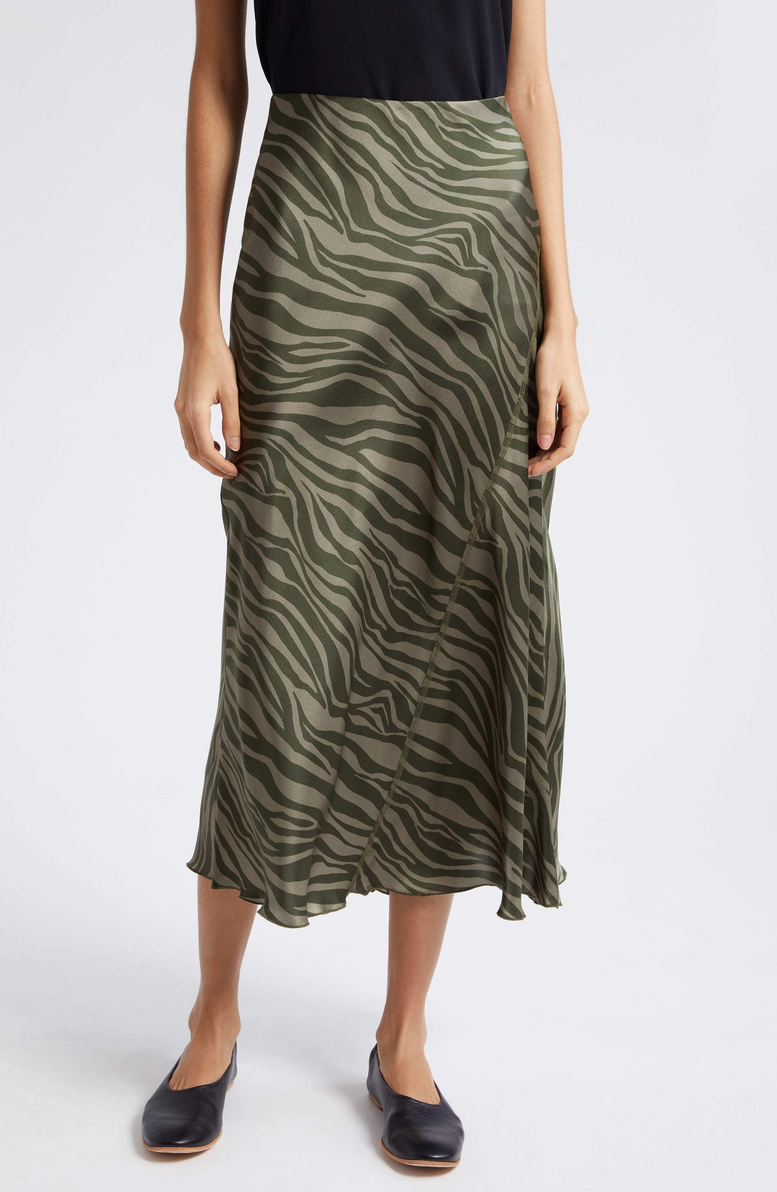 There Was One jersey-knit pencil midi skirt - Green