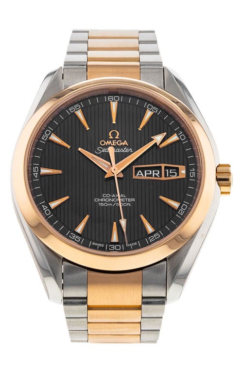 Shop Watchfinder & Co. Omega  Aqua Terra 150m Gents Bracelet Watch, 43mm In Grey/gold/silver