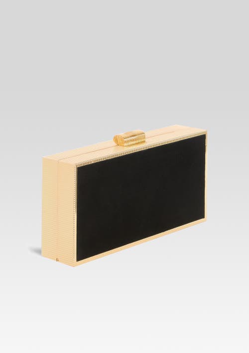 Shop Milo Clutch Retrofête  In Black/gold Metal