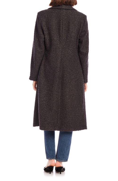 Fifteen Twenty Long Teddy Coat In Charcoal In Charcoal