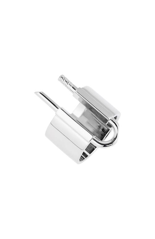 Givenchy U-Lock Ring in Silvery