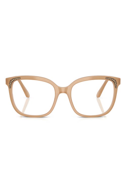 Swarovski 54mm Butterfly Optical Glasses In Beige